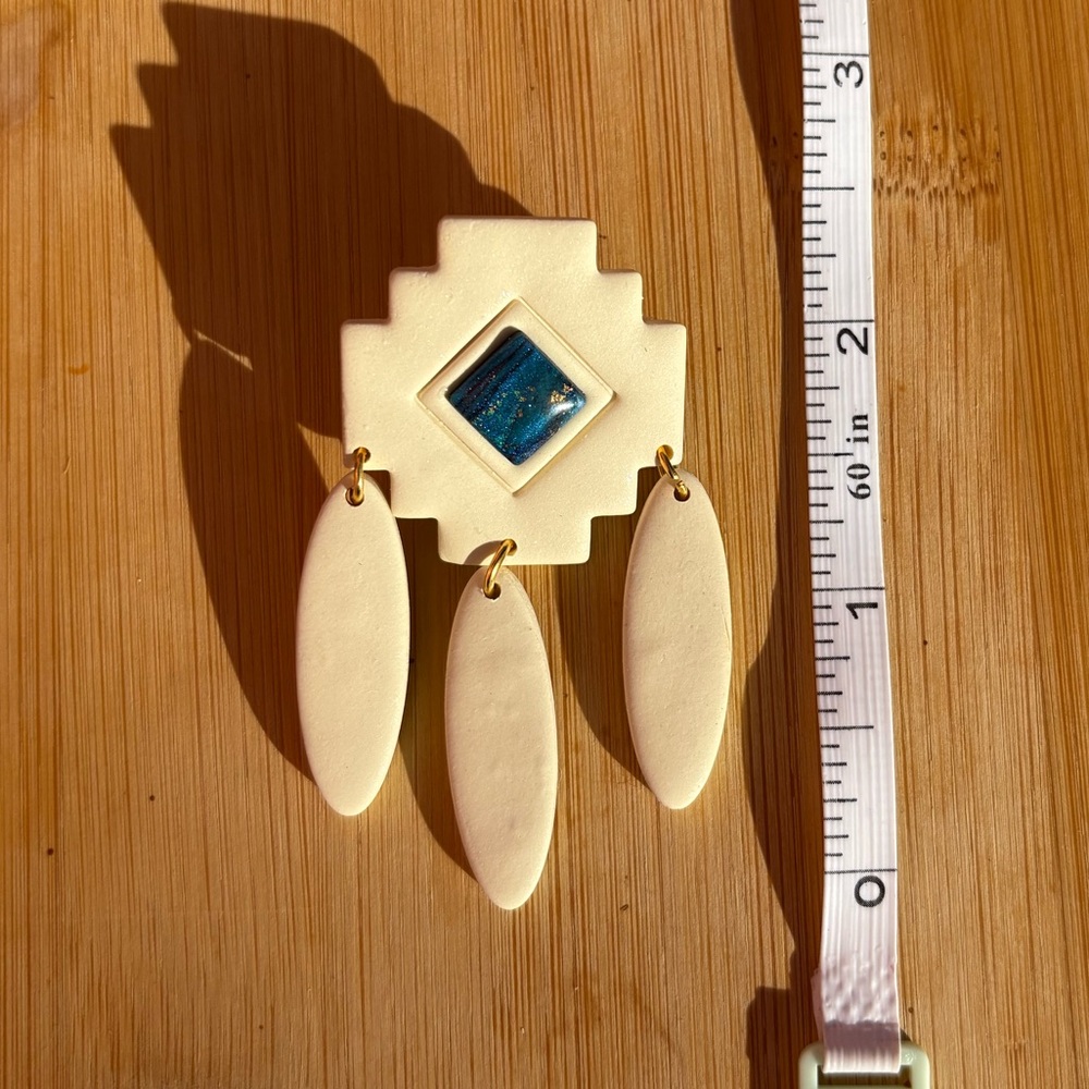 NWOT handmade polymer clay earrings - Picture 3 of 3